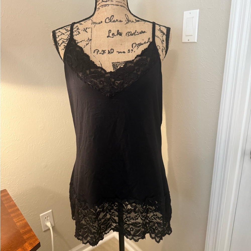 White House Black Market Black Camisole